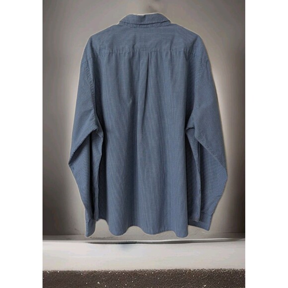 DOCKERS Classic Fit Men's Button Up Shift Blue Plaid  Size XXL - Picture 2 of 7